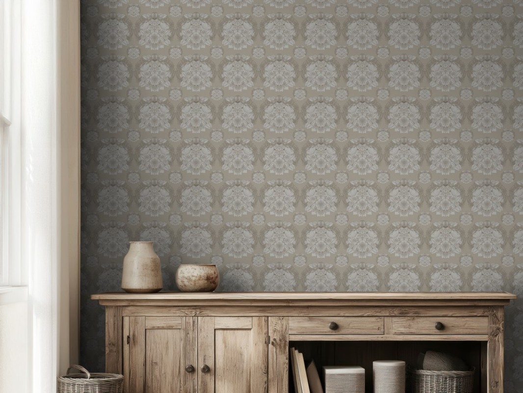 Bild på Färgsättning Damask in Beige - 1032301-01 - 10528-01